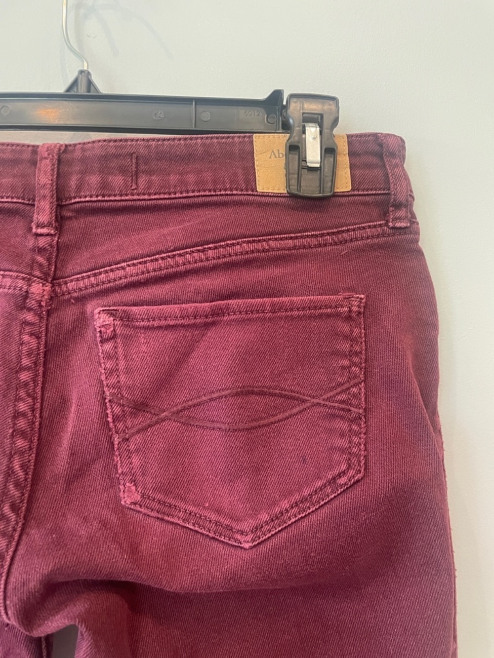 Abercrombie & Fitch Wine Red Skinny Jeans - Picture 5 of 5